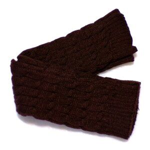 Ladies Purple Cable Knit Leg Warmers NEW